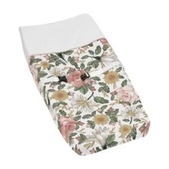 Sweet Jojo Designs Girl Changing Pad Cover Vintage Floral Collection -Kids House GUEST 010ea7a4 4929 4922 8504 fe2378dba160