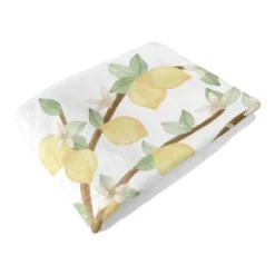 Sweet Jojo Designs Girl Baby Milestone Blanket Lemon Yellow Green And Beige -Kids House GUEST 017bb4f8 7e2e 42c6 86a4 4114cab7b7ac