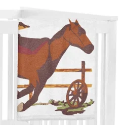 3 Piece Set Sweet Jojo Designs Milestone Swaddle Baby Blanket Wild West Collection
