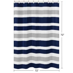 Sweet Jojo Designs Shower Curtain 72in.x72in. Stripe Blue Grey 9 Sweet Jojo Designs Shower Curtain 72in.x72in. Stripe Blue Grey -Kids House GUEST 04a26e3f 97f2 424a b42c 2c64bf2447e8