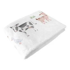Sweet Jojo Designs Boy Or Girl Gender Neutral Unisex Milestone Swaddle Baby Blanket Farm Animals -Kids House GUEST 0500150c 5465 4e9f 94c3 d7f7bf019d33