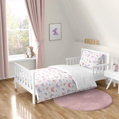Sweet Jojo Designs Girl Toddler Bedding Set Butterfly Blush Pink And Purple 5pc 8 Sweet Jojo Designs Girl Toddler Bedding Set Butterfly Blush Pink And Purple 5pc - Image 6