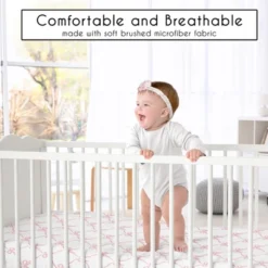 Sweet Jojo Designs Girl Baby Crib Bedding Set - Ballerina And Ballet Bows Pink And White 4pc -Kids House GUEST 0ac19b60 c58c 4dfa 830f 0ce5d44118fd