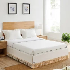 Sweet Jojo Designs Dust Ruffle Queen Bed Skirt Boho Fringe Macrame Ivory -Kids House GUEST 0bd1ce7d 034e 4a54 acca 79dc7c737681