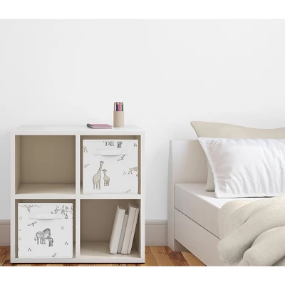 Sweet Jojo Designs Boy Or Girl Gender Neutral Unisex Set Of 2 Kids' Decorative Fabric Storage Bins Serengeti Animals Multicolor 3 Sweet Jojo Designs Boy Or Girl Gender Neutral Unisex Set Of 2 Kids' Decorative Fabric Storage Bins Serengeti Animals Multicolor