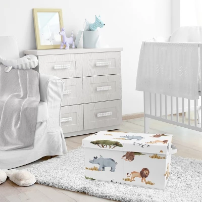 Sweet Jojo Designs Boy Or Girl Gender Neutral Unisex Fabric Storage Toy Bin Jungle Animals Multicolor 3 Sweet Jojo Designs Boy Or Girl Gender Neutral Unisex Fabric Storage Toy Bin Jungle Animals Multicolor