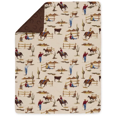 Sweet Jojo Designs Boy Toddler Bedding Set Wild West Cowboy Multicolor 5pc 5 Sweet Jojo Designs Boy Toddler Bedding Set Wild West Cowboy Multicolor 5pc - Image 3