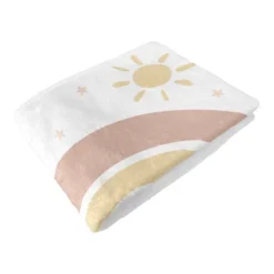 Sweet Jojo Designs Girl Milestone Swaddle Baby Blanket Boho Rainbow Pink Yellow And White -Kids House GUEST 0e74ed7e b926 43ce 8432 d860c46cea1e