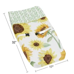 Sweet Jojo Designs Girl Changing Pad Cover Sunflower Yellow And Green -Kids House GUEST 10278f3f fa82 4505 950e 6dbf735ac8f2