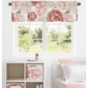 Sweet Jojo Designs Window Valance Treatment 54in. Peony Floral Garden Pink And Ivory -Kids House GUEST 1109c6c2 e051 4690 a5c0 a528c3c77e6f