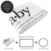 Sweet Jojo Designs Gender Neutral Unisex Baby Milestone Blanket Dictionary Black And White