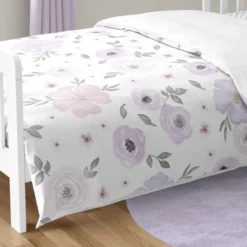 Sweet Jojo Designs Girl Toddler Bedding Set Watercolor Floral Purple Pink And Grey 5pc 12 Sweet Jojo Designs Girl Toddler Bedding Set Watercolor Floral Purple Pink And Grey 5pc -Kids House GUEST 15fb820d eacd 48b4 a149 f3b46fa3c6d8