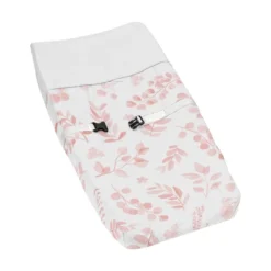 Sweet Jojo Designs Girl Changing Pad Cover Botanical Pink And White -Kids House GUEST 185e2479 d031 45f2 ac93 c6592b7bb087