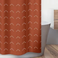 Sweet Jojo Designs Shower Curtain 72in.x72in. Diamond Tuft Orange And Ivory -Kids House GUEST 19baf8e8 5415 4cf7 935a a2c1205ebd7e