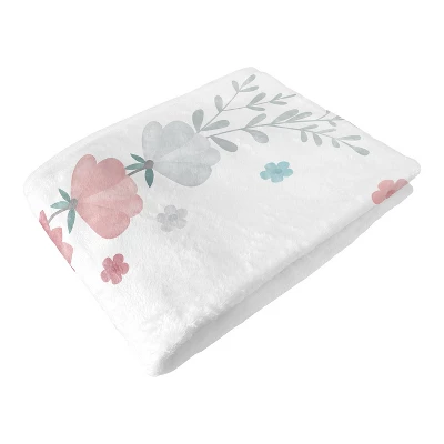 Sweet Jojo Designs Girl Baby Milestone Blanket Pop Floral Pink, Grey And Blue 7 Sweet Jojo Designs Girl Baby Milestone Blanket Pop Floral Pink, Grey And Blue - Image 5
