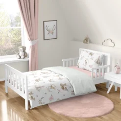 Sweet Jojo Designs Girl Toddler Bedding Set Deer Floral White Taupe And Pink 5 Pc 13 Sweet Jojo Designs Girl Toddler Bedding Set Deer Floral White Taupe And Pink 5 Pc -Kids House GUEST 1b5bb3a5 acb6 4c69 8110 d5bbe3bd62e3