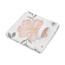 Sweet Jojo Designs Fabric Storage Toy Bin Watercolor Floral Pink And Grey -Kids House GUEST 1bd29a93 eca3 47a7 8cca 51d39530846d
