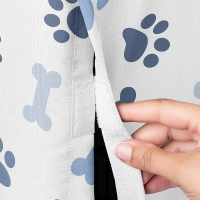 Sweet Jojo Designs Dog Crate Kennel Cover 30in. Paw And Bone Navy Blue And White 4 Sweet Jojo Designs Dog Crate Kennel Cover 30in. Paw And Bone Navy Blue And White - Image 2