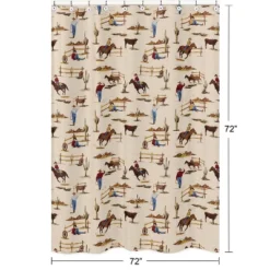 Sweet Jojo Designs Boy Shower Curtain 72in.x72in. Wild West Cowboy Multicolor -Kids House GUEST 232ae7e3 66ea 4e32 a036 f8fd0260b944