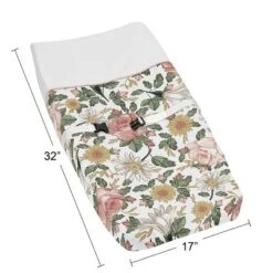 Sweet Jojo Designs Girl Changing Pad Cover Vintage Floral Collection -Kids House GUEST 23d503a2 5ebb 4e1b a894 72bf96fa4160