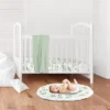 Sweet Jojo Designs Girl Baby Tummy Time Playmat Botanical Green And White -Kids House GUEST 2496d74a 7374 4207 99a4 c9f77c66580e