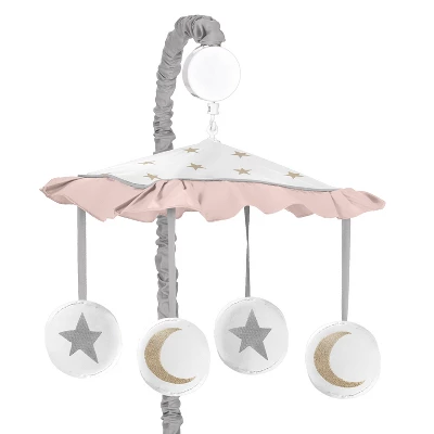 Sweet Jojo Designs Musical Mobile - Celestial - Pink/Gold 3 Sweet Jojo Designs Musical Mobile - Celestial - Pink/Gold