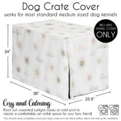 Sweet Jojo Designs Dog Crate Kennel Cover 36in. Desert Sun Pink Gold And Taupe -Kids House GUEST 2876f189 f297 4f33 8d4a c3a6d17c5376