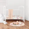 Sweet Jojo Designs Girl Baby Tummy Time Playmat Watercolor Floral Peach Green And White -Kids House GUEST 293abbc4 9159 468d 8e70 afa522606af0