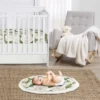 Sweet Jojo Designs Girl Baby Tummy Time Playmat Watercolor Magnolia Green And Ivory -Kids House GUEST 2b5979fb 7aab 4a6d b7a8 0f4cba041a08