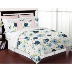 Sweet Jojo Designs Set Of 2 Decorative Accent Kids' Throw Pillows 18in. Watercolor Floral Blue Pink And White 10 Sweet Jojo Designs Set Of 2 Decorative Accent Kids' Throw Pillows 18in. Watercolor Floral Blue Pink And White -Kids House GUEST 2c46093b f4d5 4534 9ab7 5dffe25da612