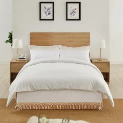 Sweet Jojo Designs Dust Ruffle Queen Bed Skirt Boho Fringe Macrame Ivory -Kids House GUEST 2ec01b56 3c6c 4300 9d2f 52989bbb1276