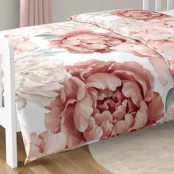 Sweet Jojo Designs Girl Toddler Bedding Set Peony Floral Garden Pink And Ivory 5pc -Kids House GUEST 33c34a83 a57b 429a a882 c7e2f20e0ce6