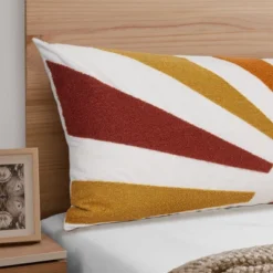 Sweet Jojo Designs Gender Neutral Body Pillow Cover (Pillow Not Included) 54in.x20in. Boho Sun Ray Yellow Red Orange -Kids House GUEST 37433192 0061 45fa 9631 c7be8b3906ef