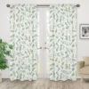Sweet Jojo Designs Window Curtain Panels 84in. Botanical Green And White -Kids House GUEST 38b384ae a25c 4ba1 bc42 94b1b187b19c