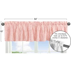 Sweet Jojo Designs Window Valance Treatment 54in. Rose Pink