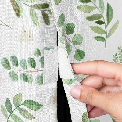 Sweet Jojo Designs Dog Crate Kennel Cover 30in. Botanical Green And White 4 Sweet Jojo Designs Dog Crate Kennel Cover 30in. Botanical Green And White - Image 2