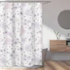 Sweet Jojo Designs Shower Curtain 72in.x72in. Watercolor Floral Purple, Pink And Grey -Kids House GUEST 3c324cf2 db9a 474c aef2 9971bb3c2dd4