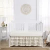Sweet Jojo Designs Boy Or Girl Gender Neutral Unisex 3 Tiered Ruffle Crib Bed Skirt Boho Fringe Linen Taupe And White -Kids House GUEST 3f57c73c 0cfa 4c2d 9caf a94e130d3650