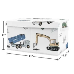 Sweet Jojo Designs Boy Fabric Storage Toy Bin Construction Truck Green Blue And Grey -Kids House GUEST 3f5e13ec 8126 452b b3b4 1de37ae42aa2