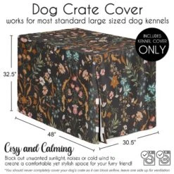 Sweet Jojo Designs Girl Dog Crate Kennel Cover 48in. Boho Floral Wildflower Black And Orange 11 Sweet Jojo Designs Girl Dog Crate Kennel Cover 48in. Boho Floral Wildflower Black And Orange -Kids House GUEST 3f7d21e0 5598 413e ba26 0316049491bf