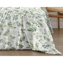 Sweet Jojo Designs Full/Queen Comforter Bedding Set Botanical Green And White 3 Pc -Kids House GUEST 408cd1fc 03c6 47f2 8338 125f92cb5214