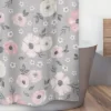 Watercolor Floral Shower Curtain Gray - Sweet Jojo Designs