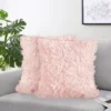 Sweet Jojo Designs Girl Decorative Throw Pillow Covers 18in. (Pillow Inserts Not Included) Rose Pink 2pc.
