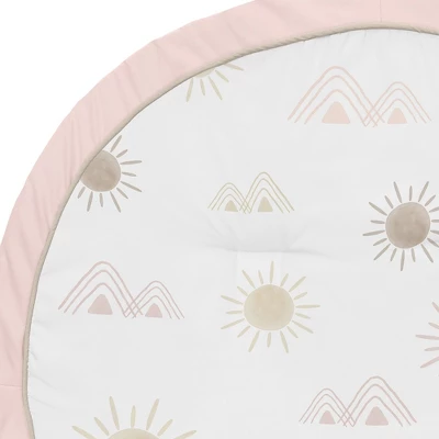 Sweet Jojo Designs Girl Baby Tummy Time Playmat Desert Sun Pink Mauve And Taupe 4 Sweet Jojo Designs Girl Baby Tummy Time Playmat Desert Sun Pink Mauve And Taupe - Image 2