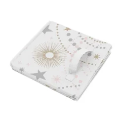 Sweet Jojo Designs Girl Fabric Storage Toy Bin Celestial Pink Gold And Grey -Kids House GUEST 521487ab 134f 45fe 8e6e 0b18a98318d7