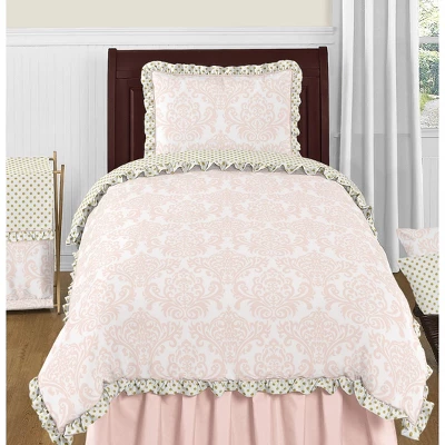 Sweet Jojo Designs Girl Kids Twin Bed Skirt Amelia Pink 3 Sweet Jojo Designs Girl Kids Twin Bed Skirt Amelia Pink