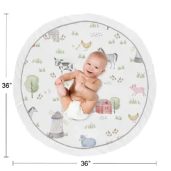 Sweet Jojo Designs Boy Or Girl Gender Neutral Unisex Baby Tummy Time Playmat Farm Animals -Kids House GUEST 55d63b0e 6b73 4550 af57 acf2a1d3c395