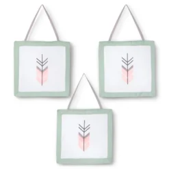 Sweet Jojo Designs Crib Bedding Set - Mod Arrow - Coral/Mint 11pc -Kids House GUEST 5a4854aa e034 440e 80a9 4f7c35b65040