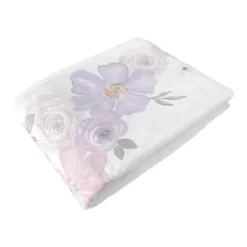 Sweet Jojo Designs Girl Milestone Swaddle Baby Blanket Watercolor Floral Purple Grey And Pink -Kids House GUEST 5d25de8b e86d 4e4f a889 6b822de229b1