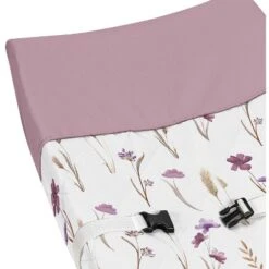Sweet Jojo Designs Girl Changing Pad Cover Watercolor Floral Garden Purple And Taupe -Kids House GUEST 5eaa6667 9ecb 40c8 bfe1 56e6dc2f4fac